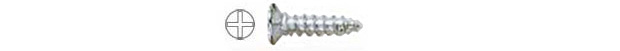 Șuruburi zincate cu cap plat 2,2x9,5 mm - Blister 1000 buc.