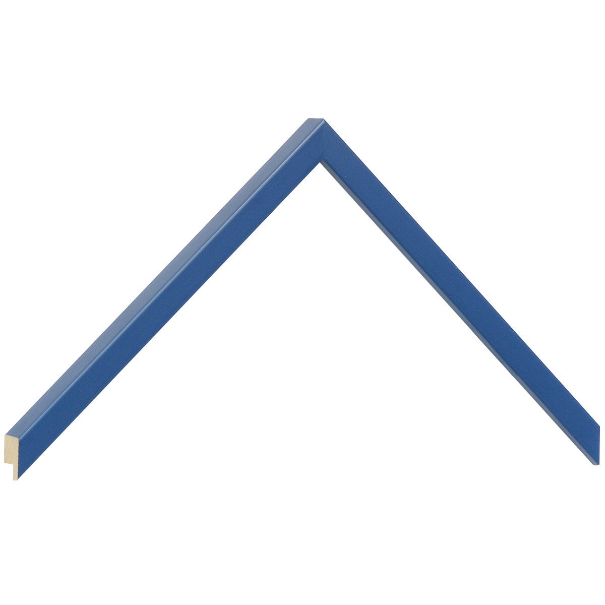 Profil ramin plat 10 mm - finisaj mat - culoare albastru - Mostră