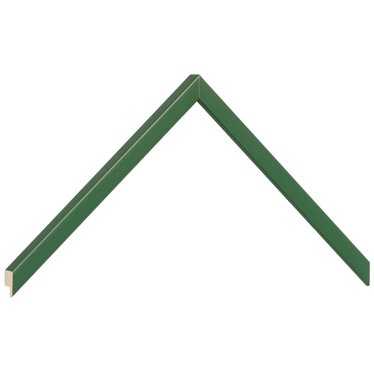 Profil ramin plat 10 mm - finisaj mat - culoare verde măslin - Mostră