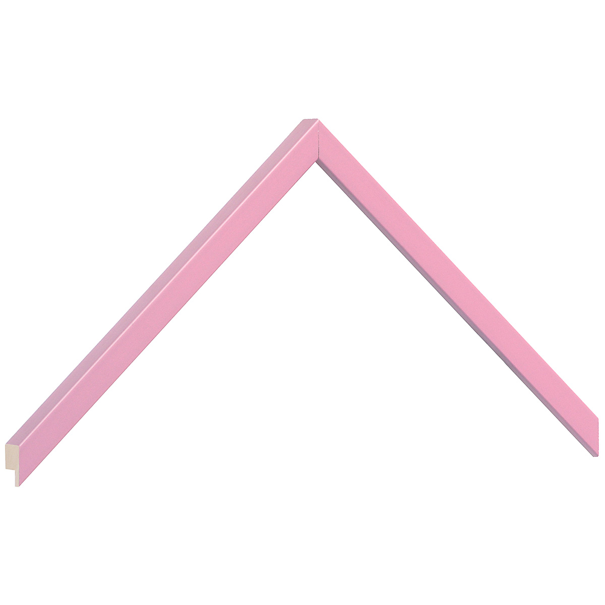 Profil ramin plat 10 mm - finisaj mat - culoare roz - Mostră