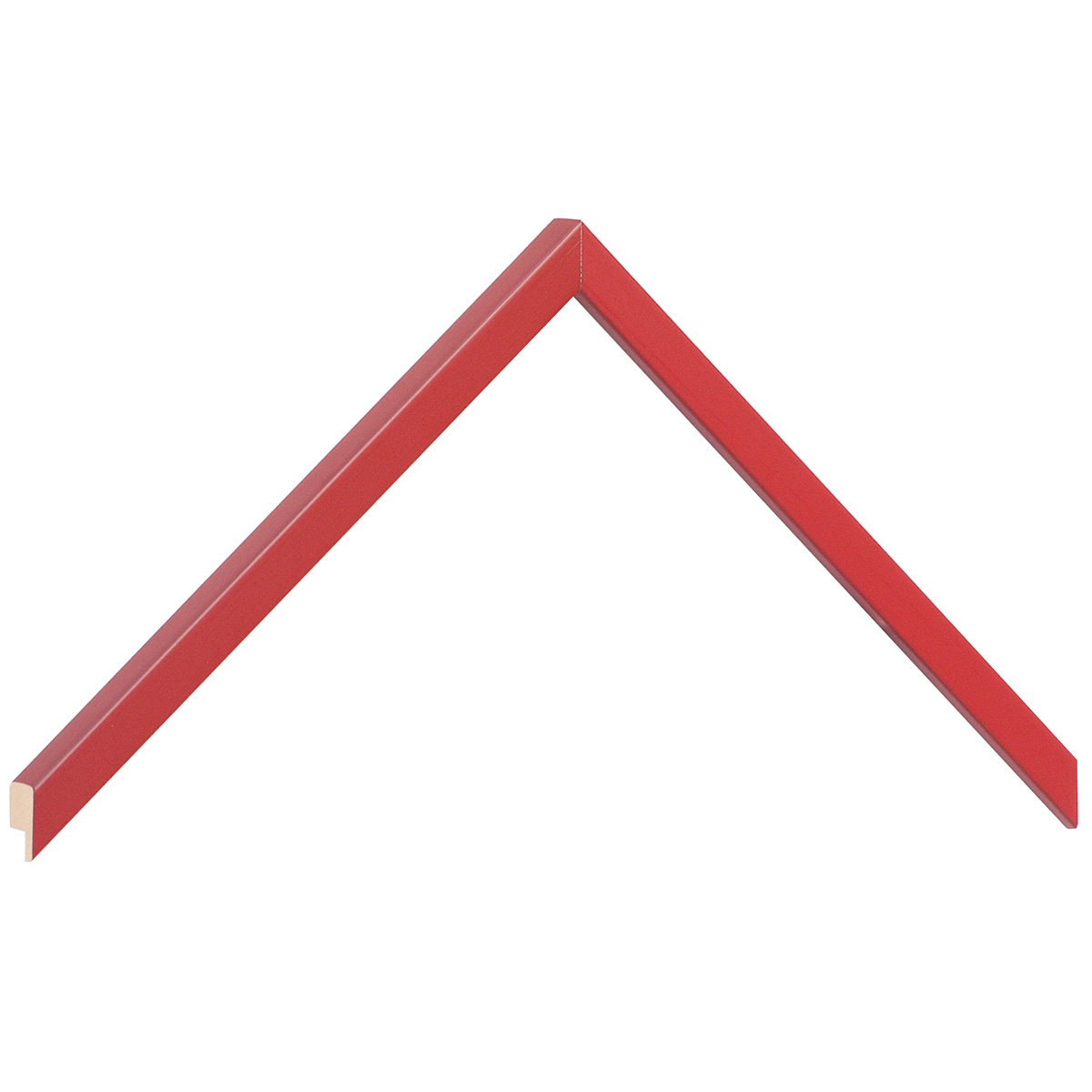 Profil ramin plat 10 mm - finisaj mat - culoare roșu - Mostră