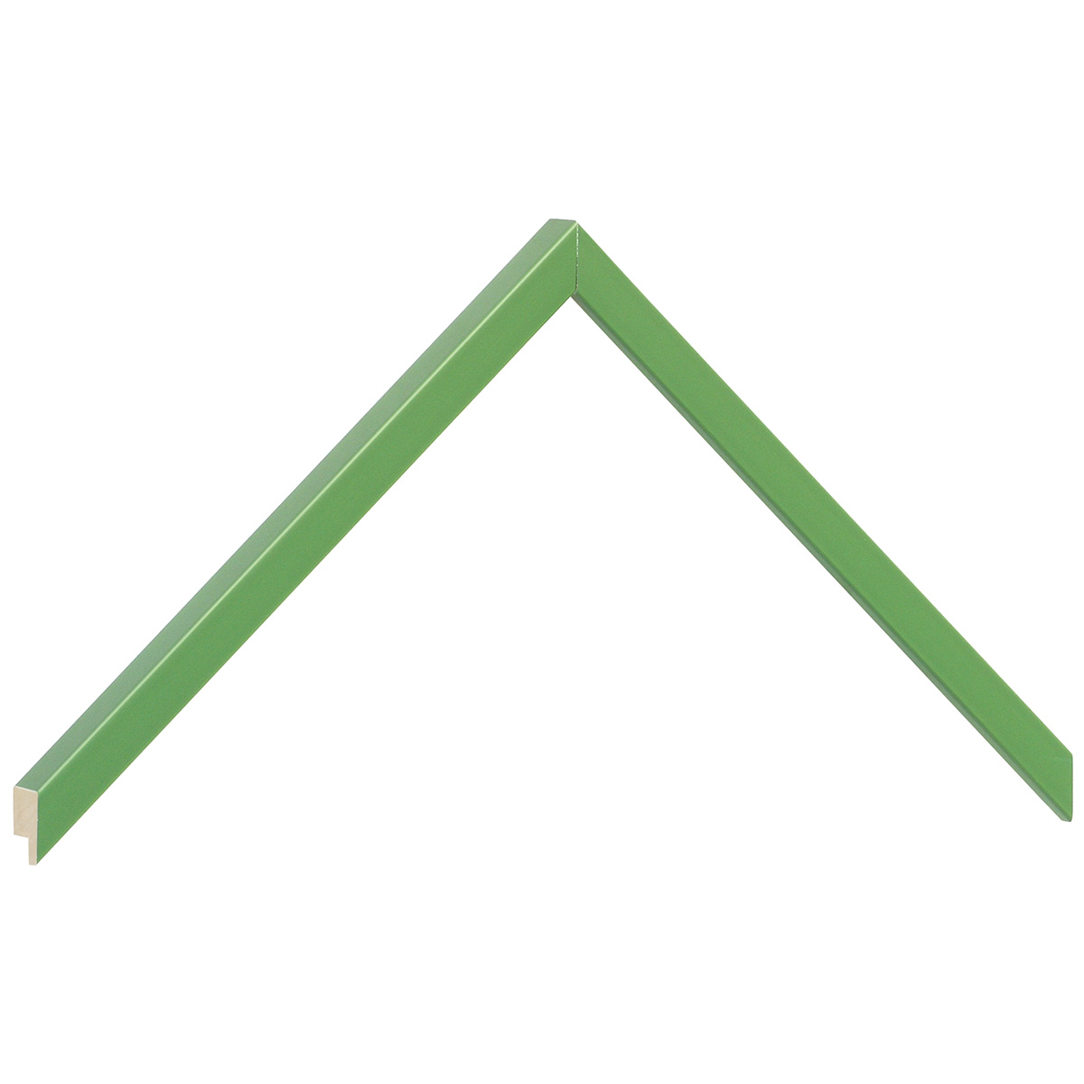 Profil ramin plat 10 mm - finisaj mat - culoare verde - Mostră