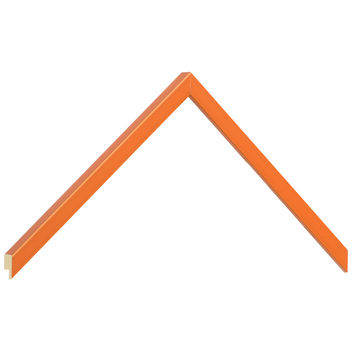 Profil ramin plat 10 mm - finisaj mat - culoare portocaliu dovleac - Mostră