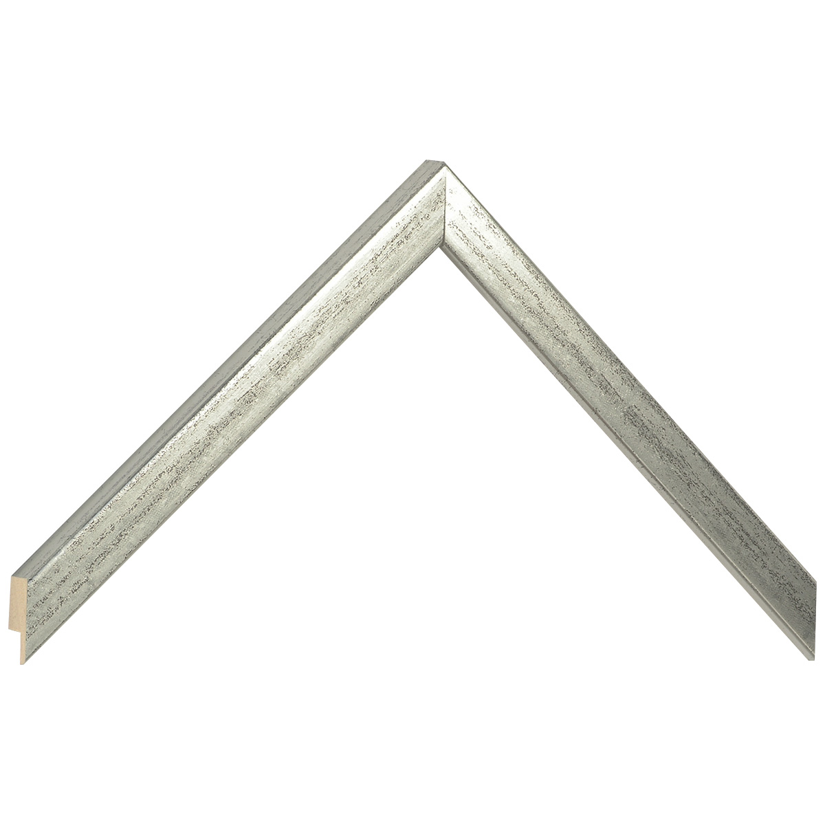 Profil ayous plat Latime 15 mm Inaltime 14 - Argintiu vechi - Mostră