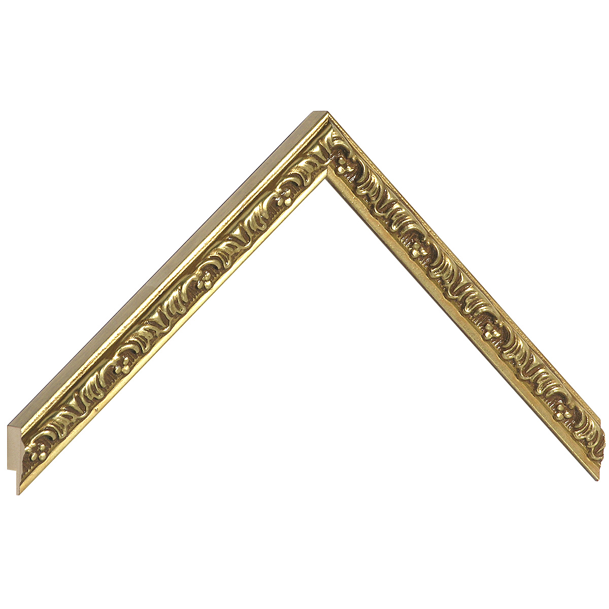 Profil pin îmbinat Lățime 16 mm Înălțime 17 - auriu cu decorațiuni - Mostră