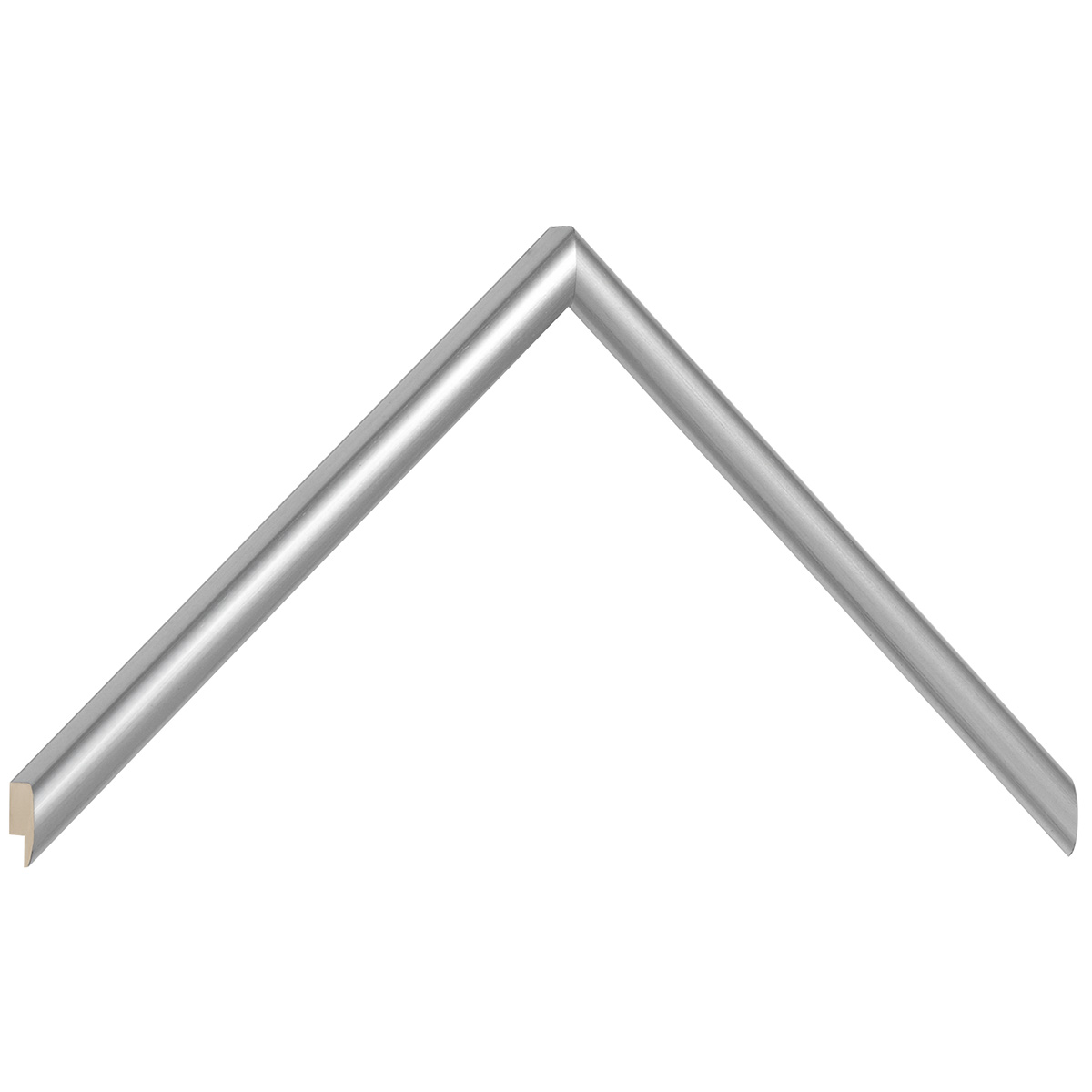 Profil ramin rotunjit Lățime 11 mm Înălțime 13 - argintiu mat - Mostră