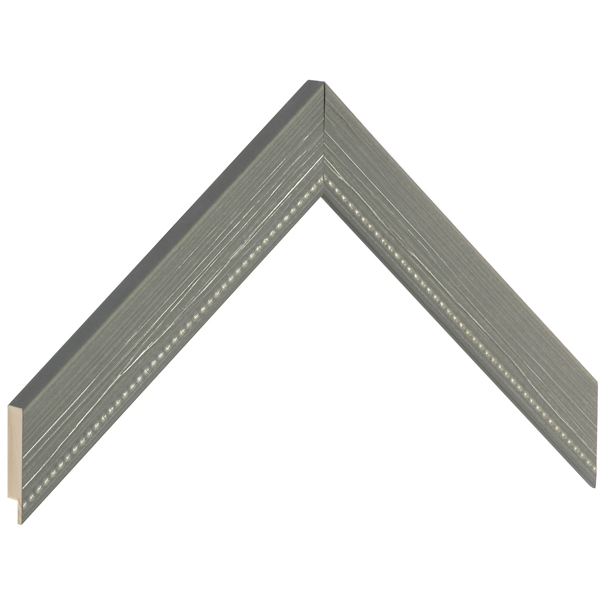 Profil pin îmbinat Lățime 28 mm - finisaj mat, culoare gri ceață - Mostră