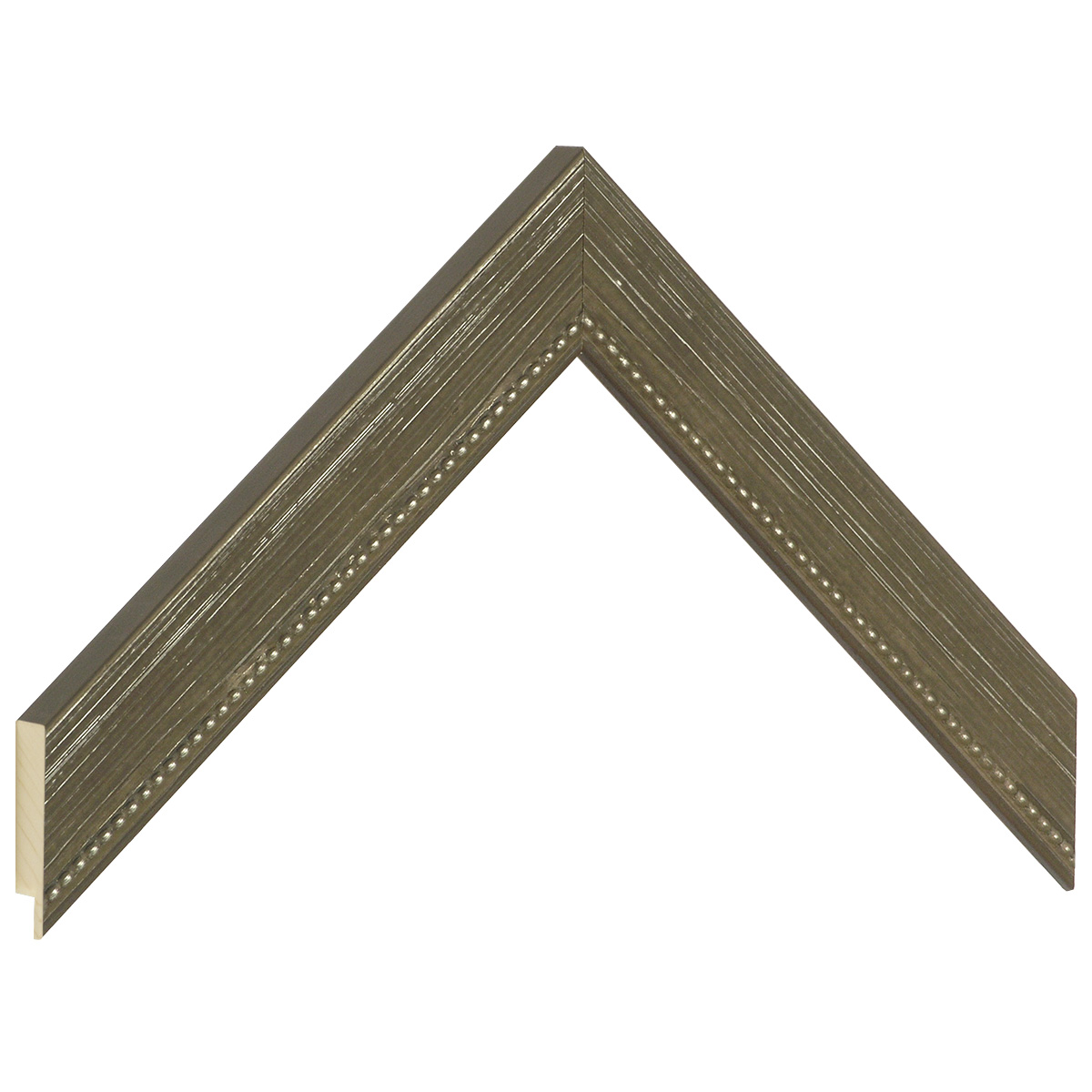 Profil pin îmbinat Lățime 28 mm - finisaj mat, culoare maro  - Mostră
