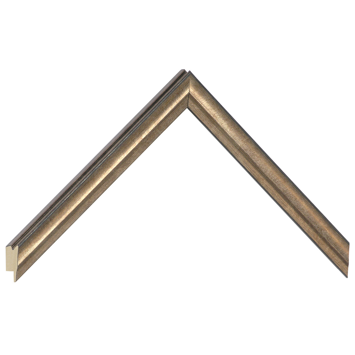Profil pin îmbinat Lățime16 mm Înălțime 16 - bronz - Mostră