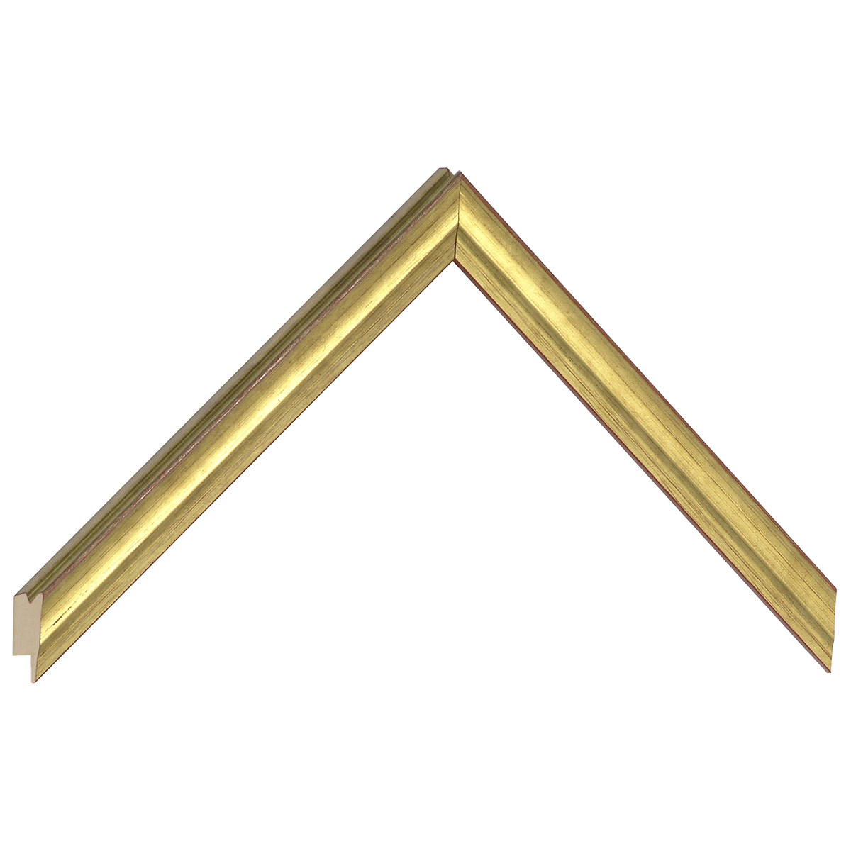Profil pin îmbinat Lățime16 mm Înălțime 16 - auriu - Mostră