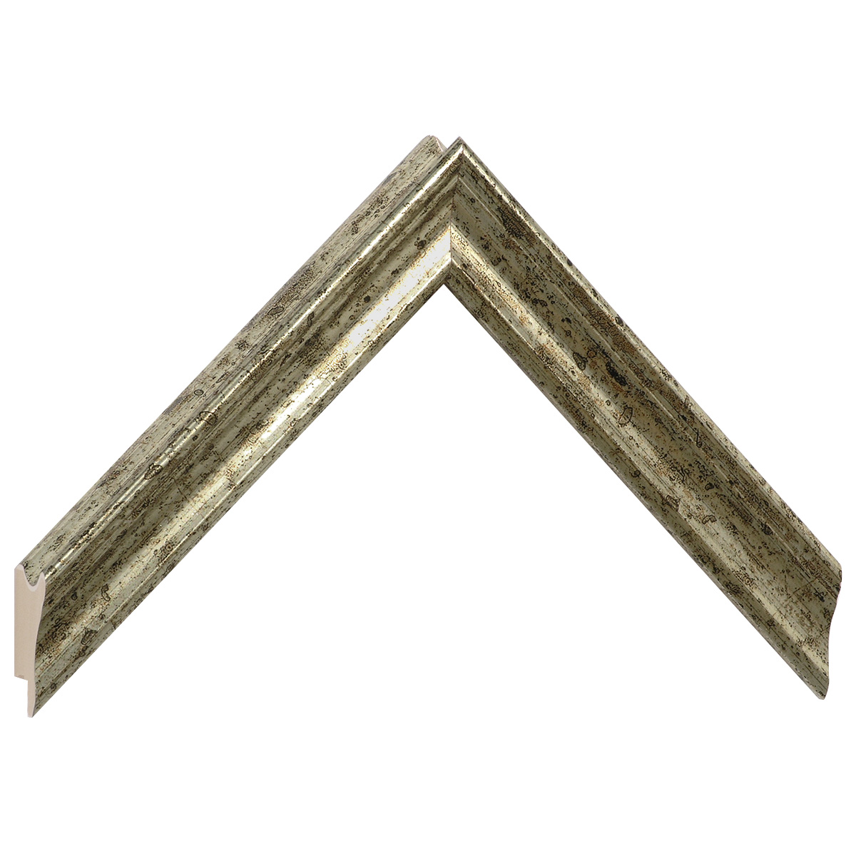 Profil pin îmbinat Lățime 25 mm - finisaj argintiu - Mostră