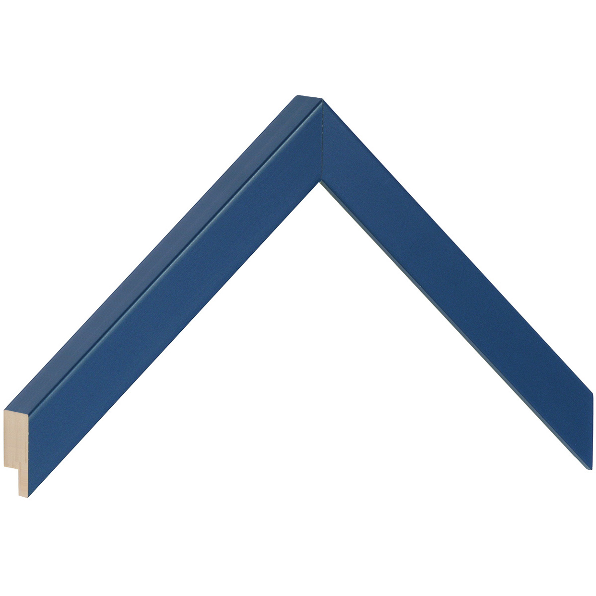 Moulding finger-jointed pine, width 20mm, height 20 - Blue - Mostră