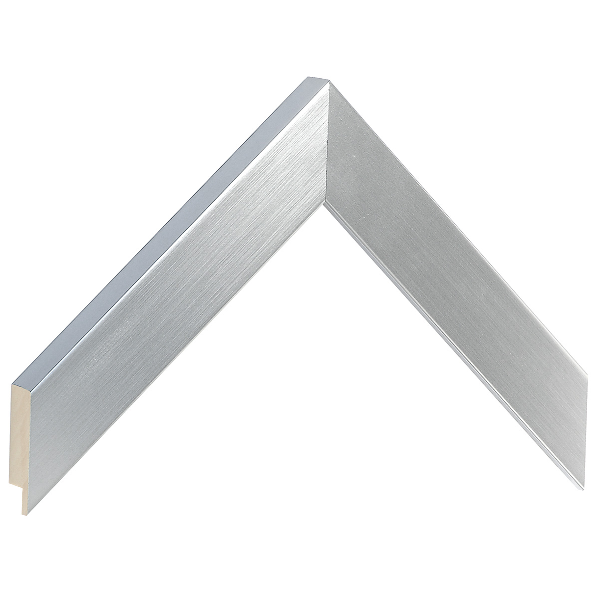 Profil ayous plat Lățime 30 mm Înălțime 20 - Argintiu - Mostră