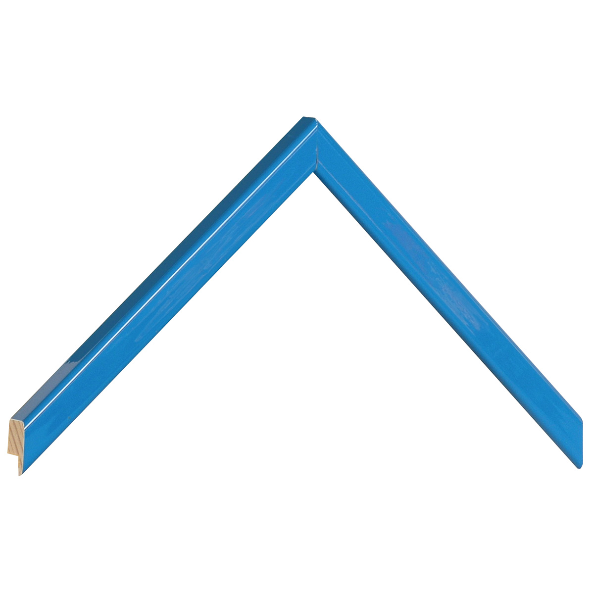 Profil pin îmbinat Lățime 14 mm - Albastru deschis lucios - Mostră
