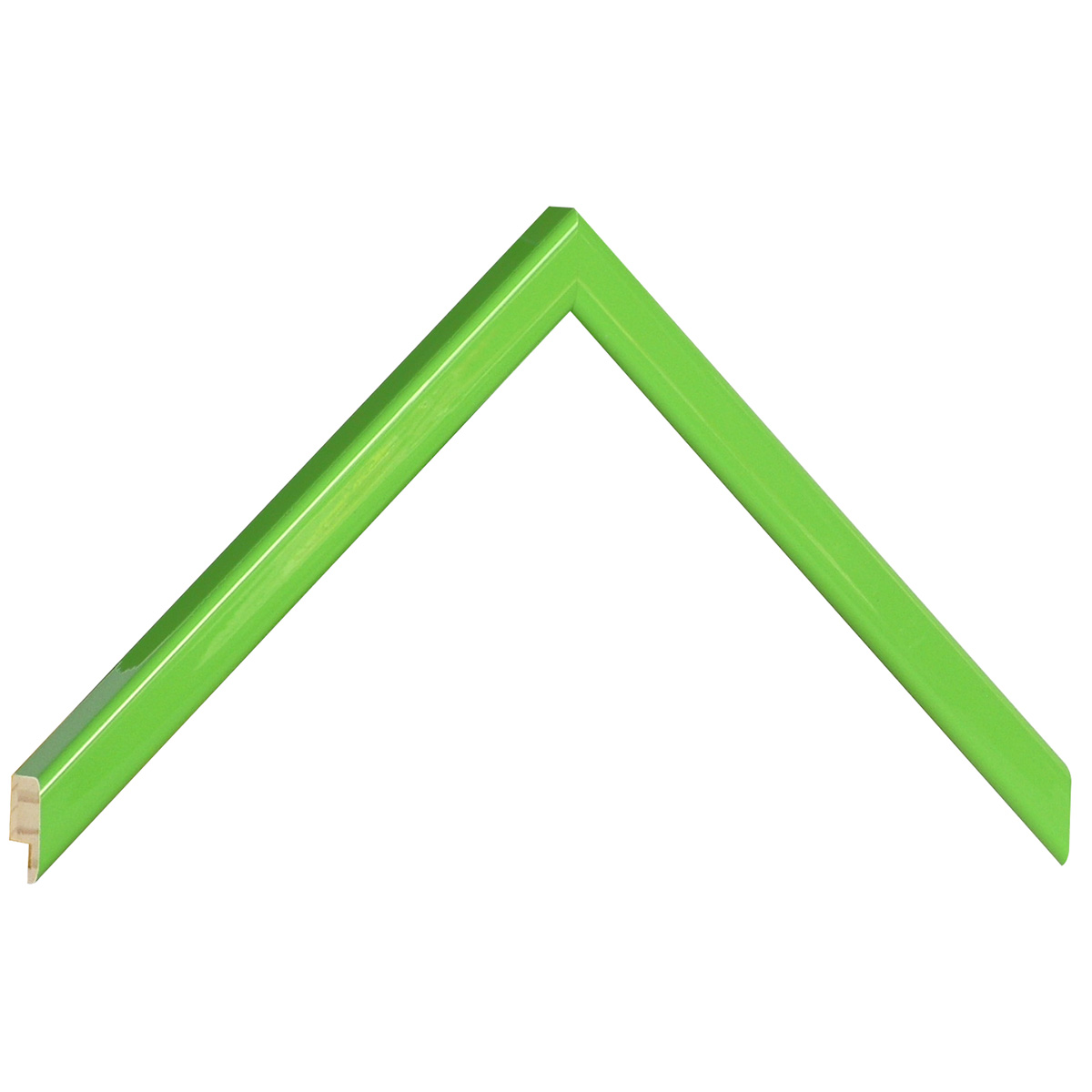 Profil pin îmbinat Lățime 14 mm - Verde deschis lucios - Mostră