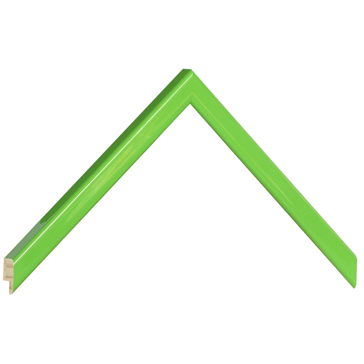 Profil pin îmbinat - Lățime 14mm Înălțime 14 - Verde deschis lucios - Mostră