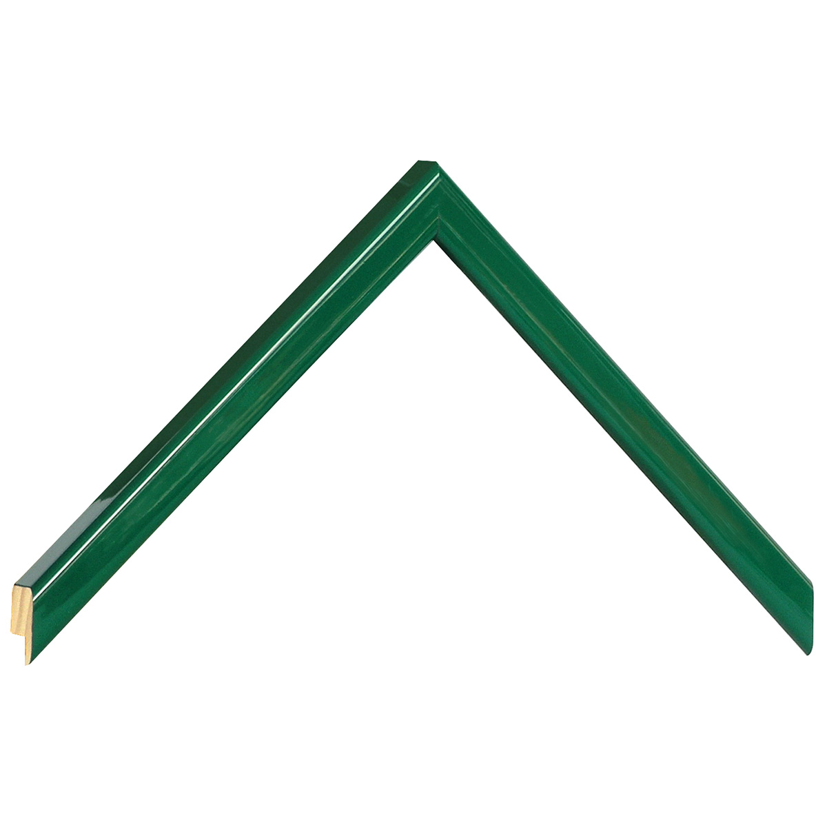 Profil pin îmbinat Lățime 14 mm - Verde lucios - Mostră
