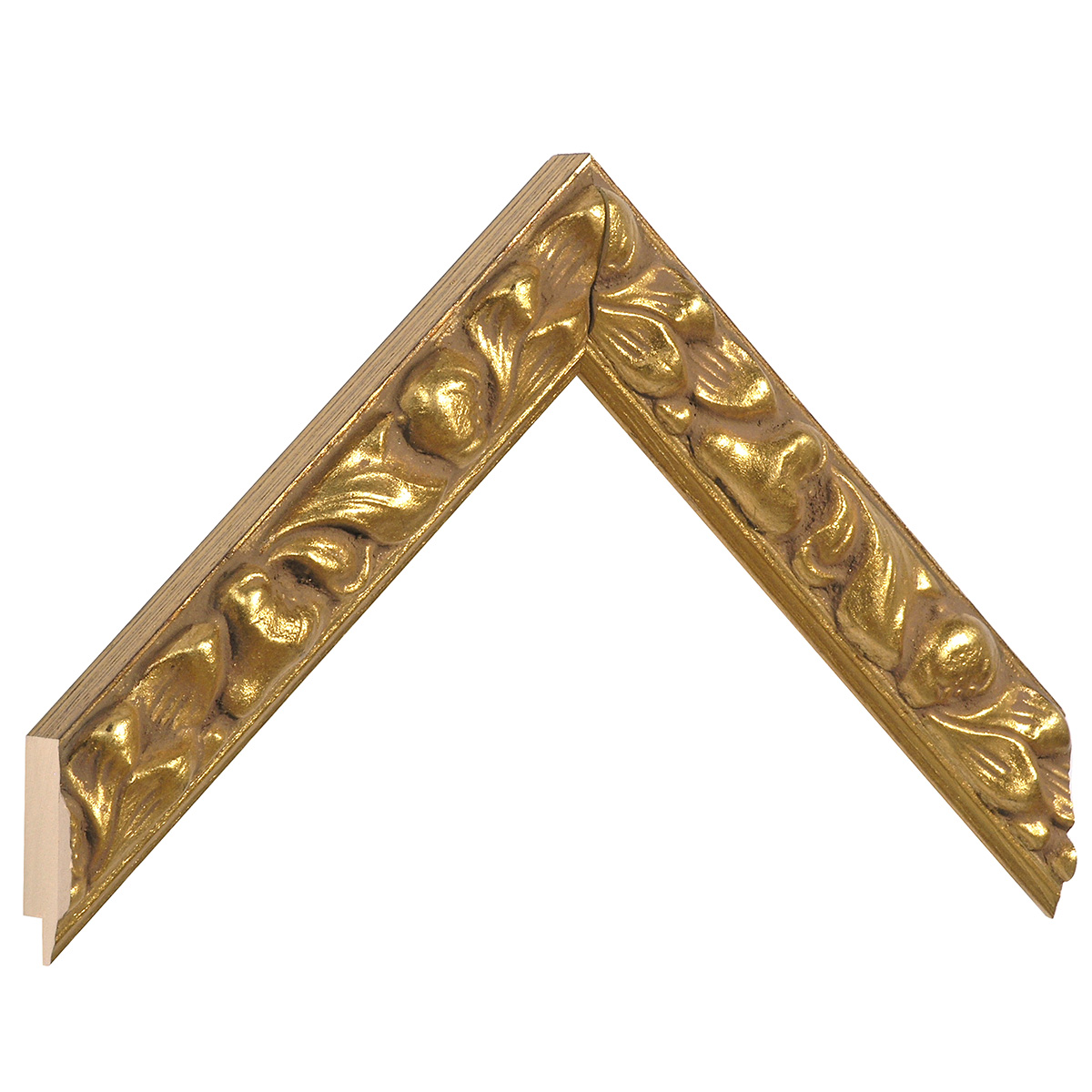 Profil ayous  Lățime 29 mm - finisaj auriu și decorațiuni în relief - Mostră