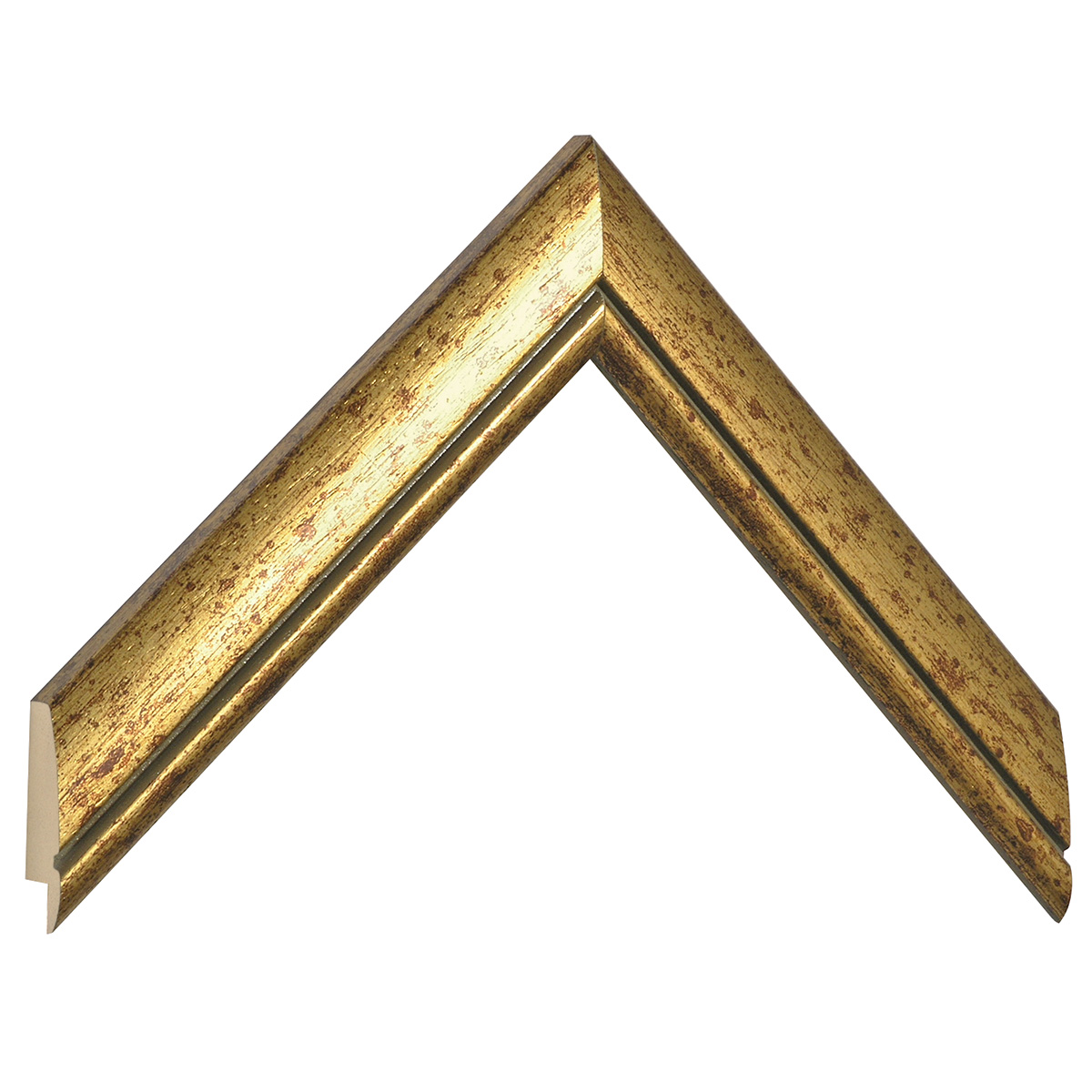 Profil pin îmbinat Lățime 30 mm - finisaj auriu - Mostră