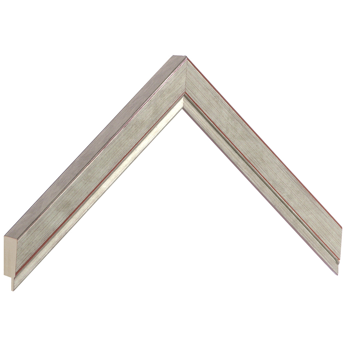 Profil pin îmbinat - Lățime 22mm Înălțime 22 - Argintiu - Mostră