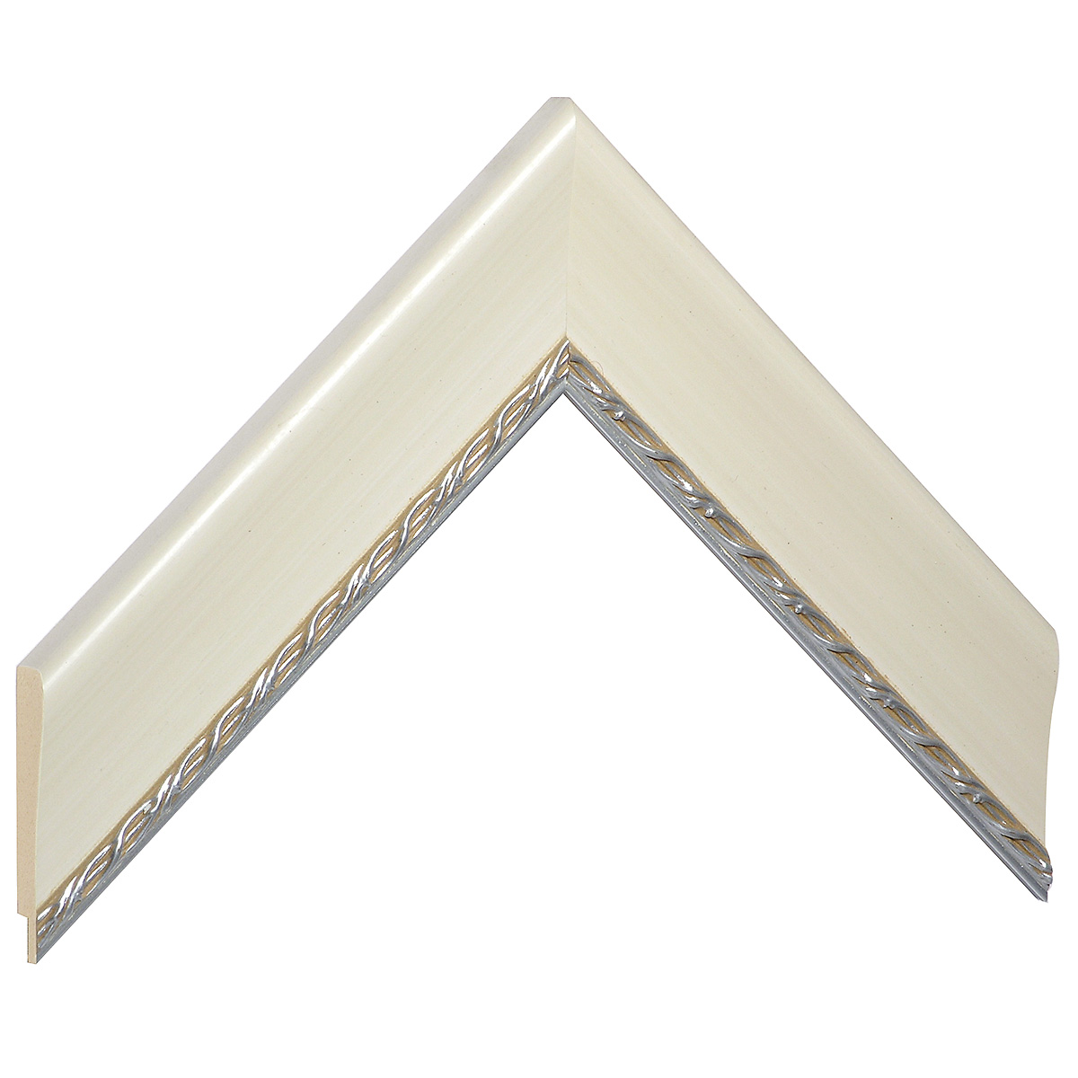 Profil pin lamelar pt. pass - Lățime 40 mm - cu decorațiuni argintii - Mostră