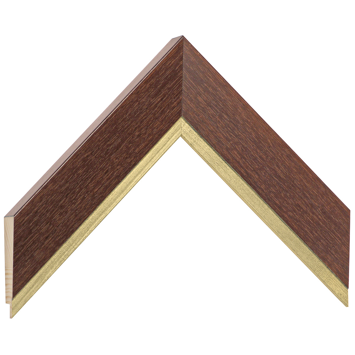 Profil pin îmbinat - Lățime 42mm Înălțime 22 - Maro cu fir auriu - Mostră