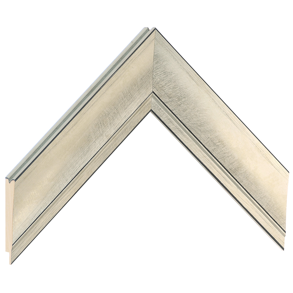 Profil pin îmbinat Lățime 43 mm Înălțime 22 - finisaj argintiu - Mostră