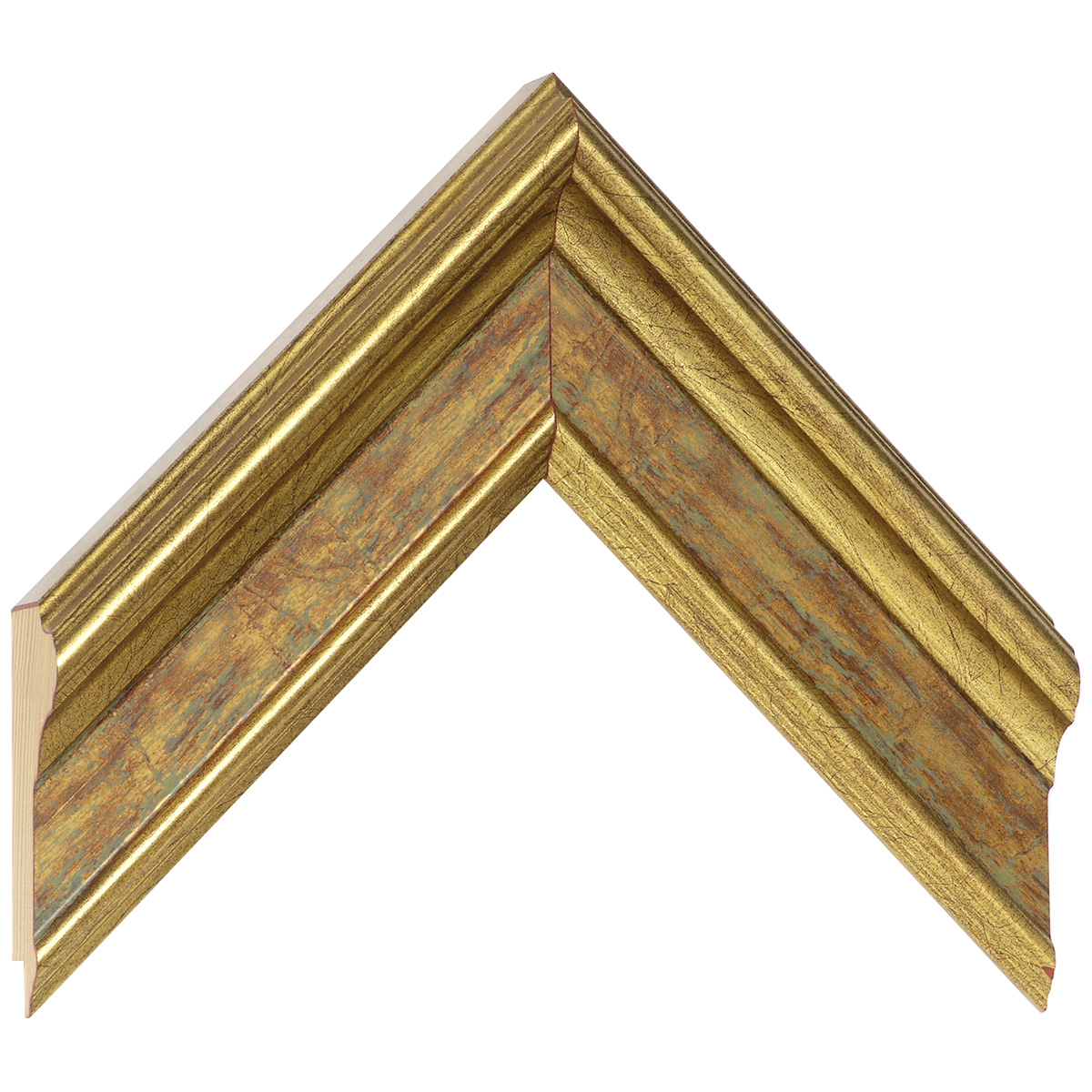 Profil pin îmbinat - Lățime 57mm Înălțime 33 - Finisaj auriu - Mostră