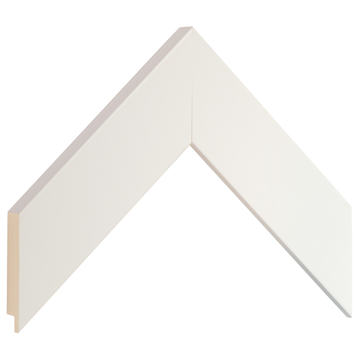Profil ayous plat Latime 48 mm Inaltime 20 - Alb mat - Mostră