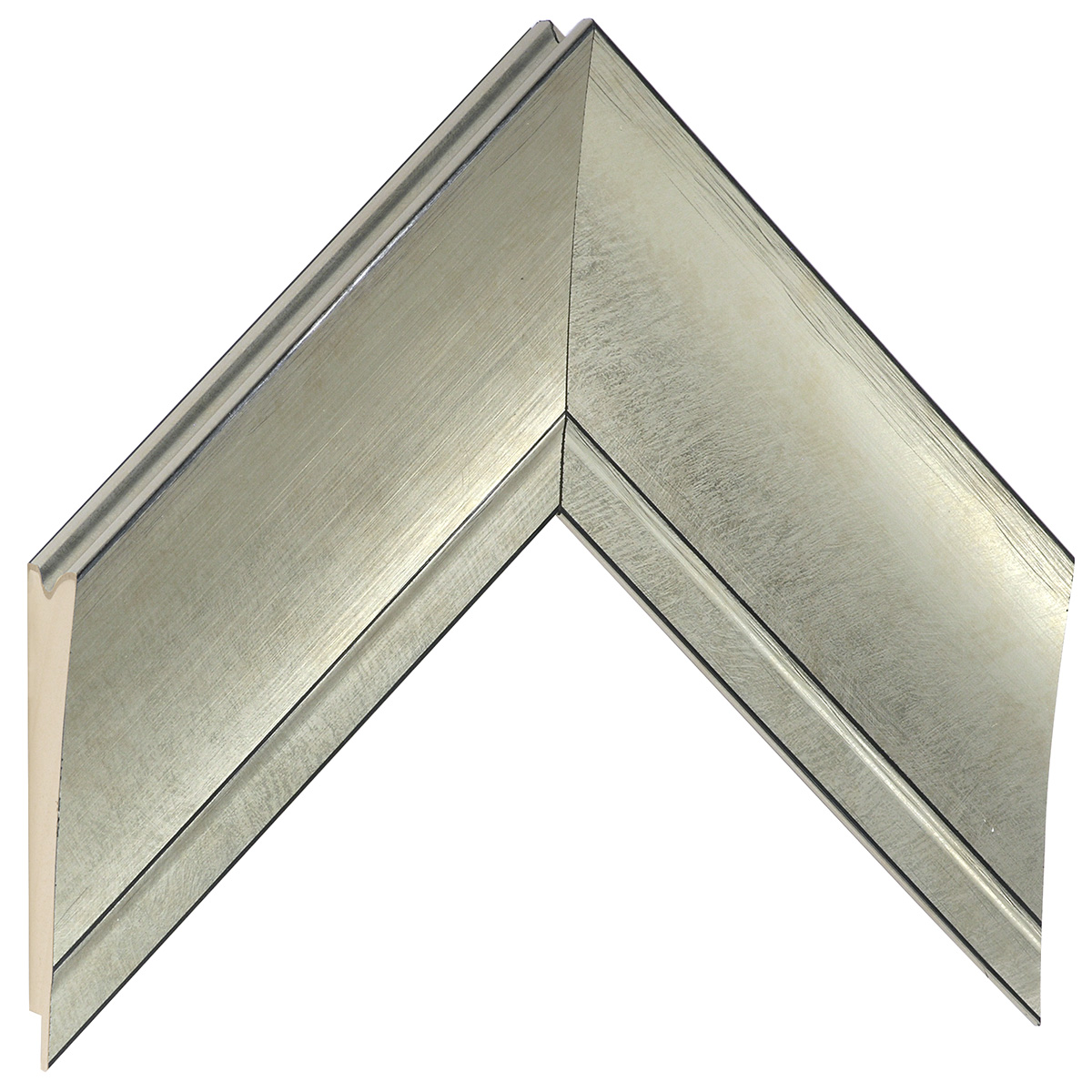 Profil pin îmbinat Lățime 68 mm Înălțime 29 - finisaj argintiu - Mostră