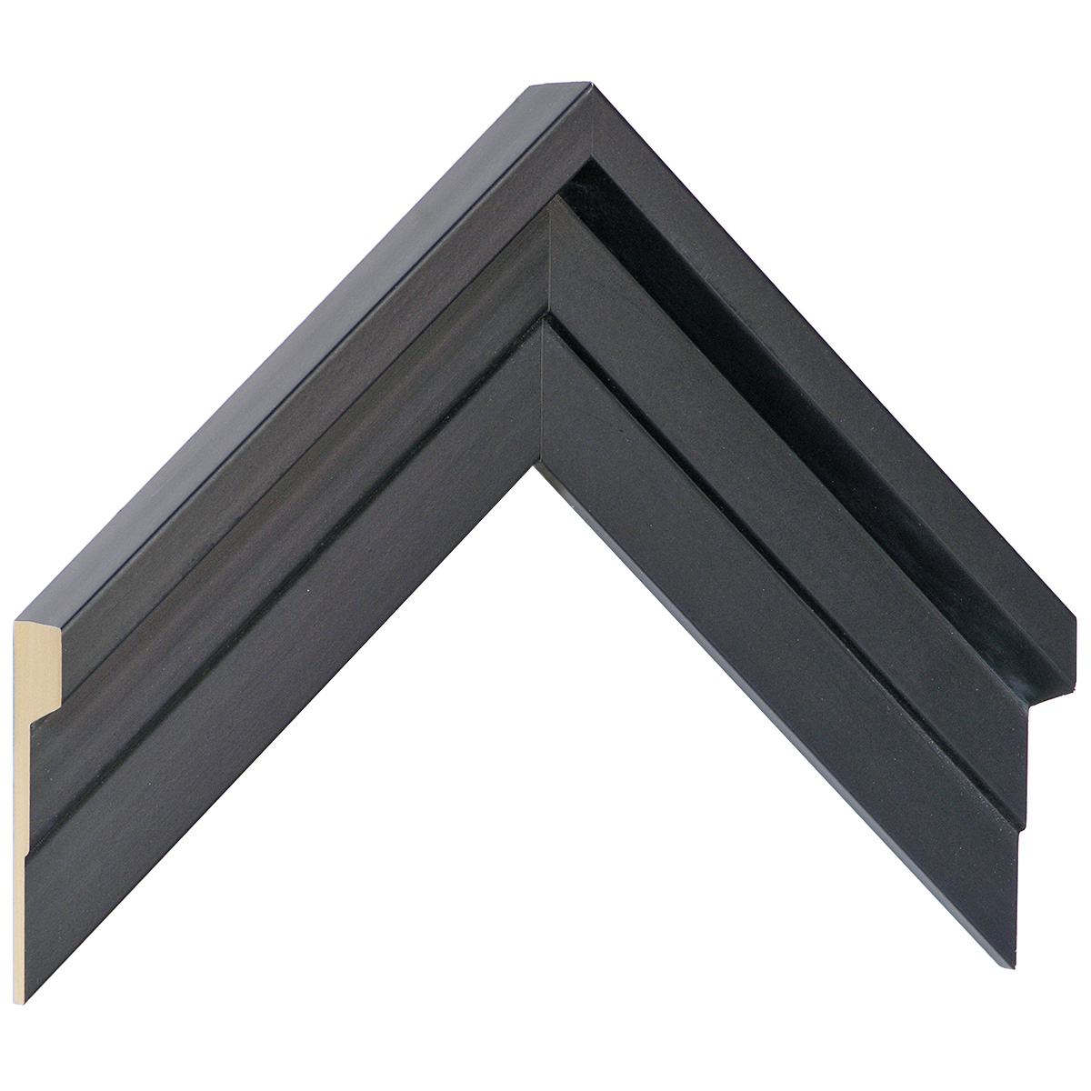 Profil în formă de L - pin îmbinat Lăț.54 mm Înălț.36 - negru mat - Mostră