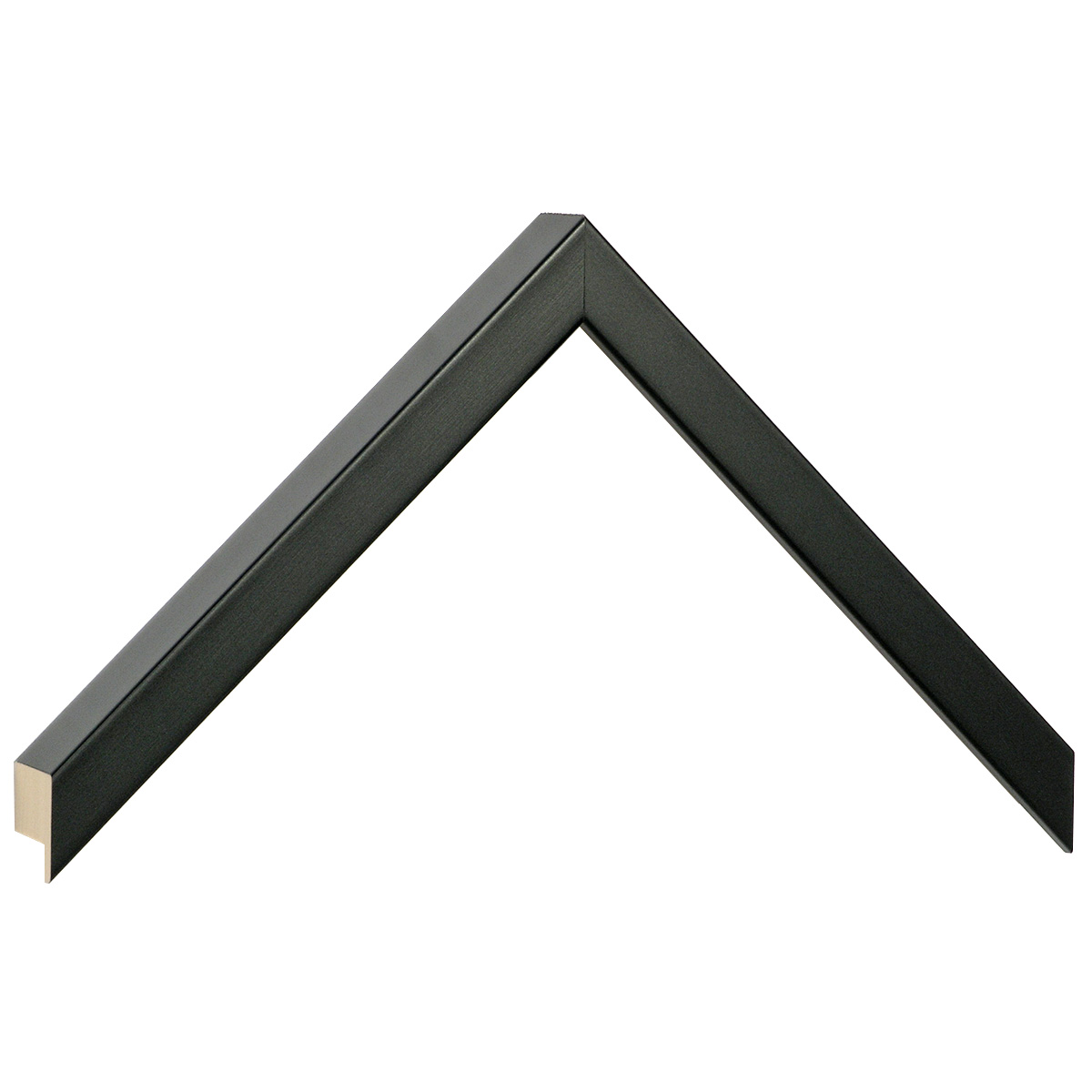 Profil ayous plat Lățime 15 mm Înălțime 25 - negru mat - Mostră