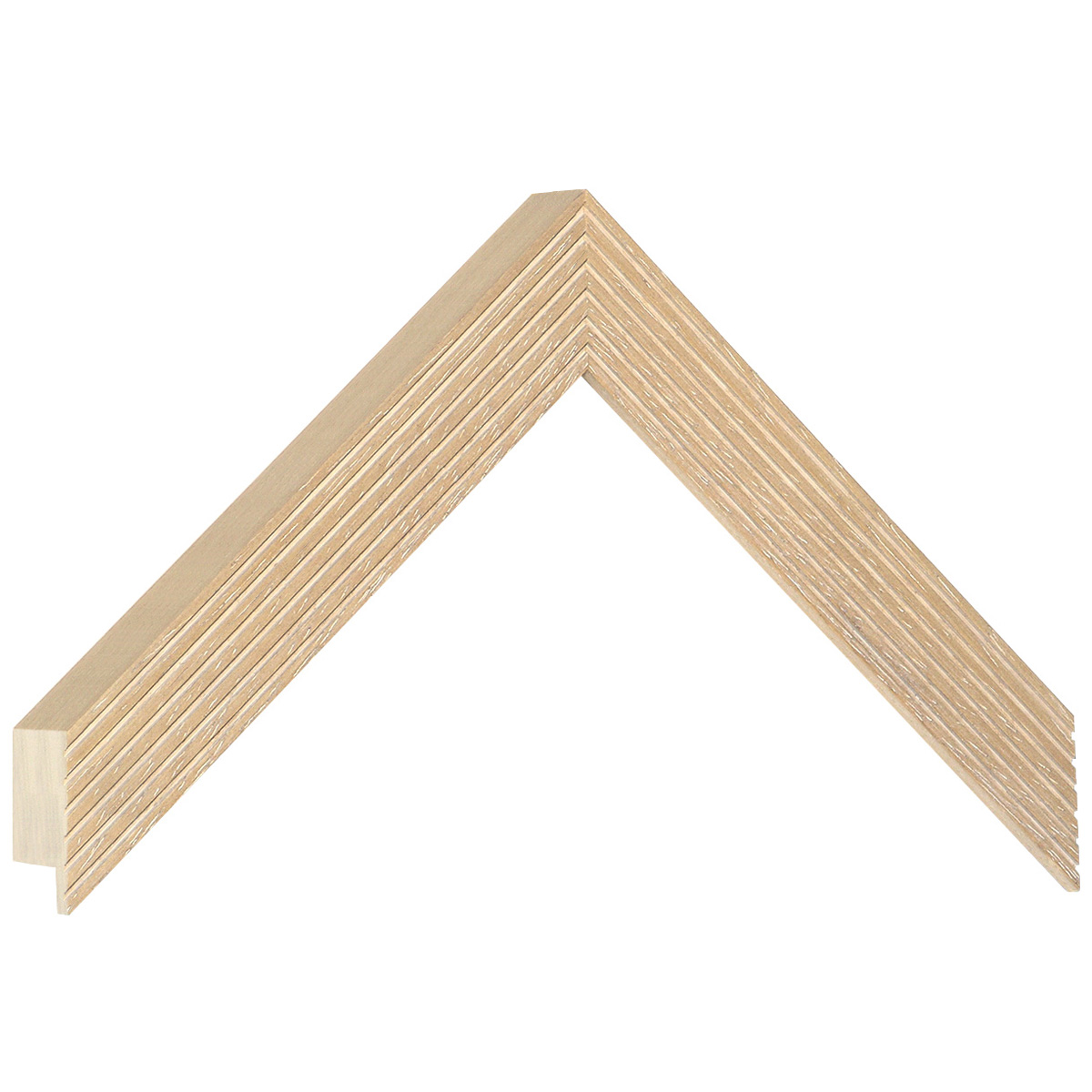 Profil în ayous tratat - Lățime 24 mm - Înălțime 33 - Lemn natur - Mostră