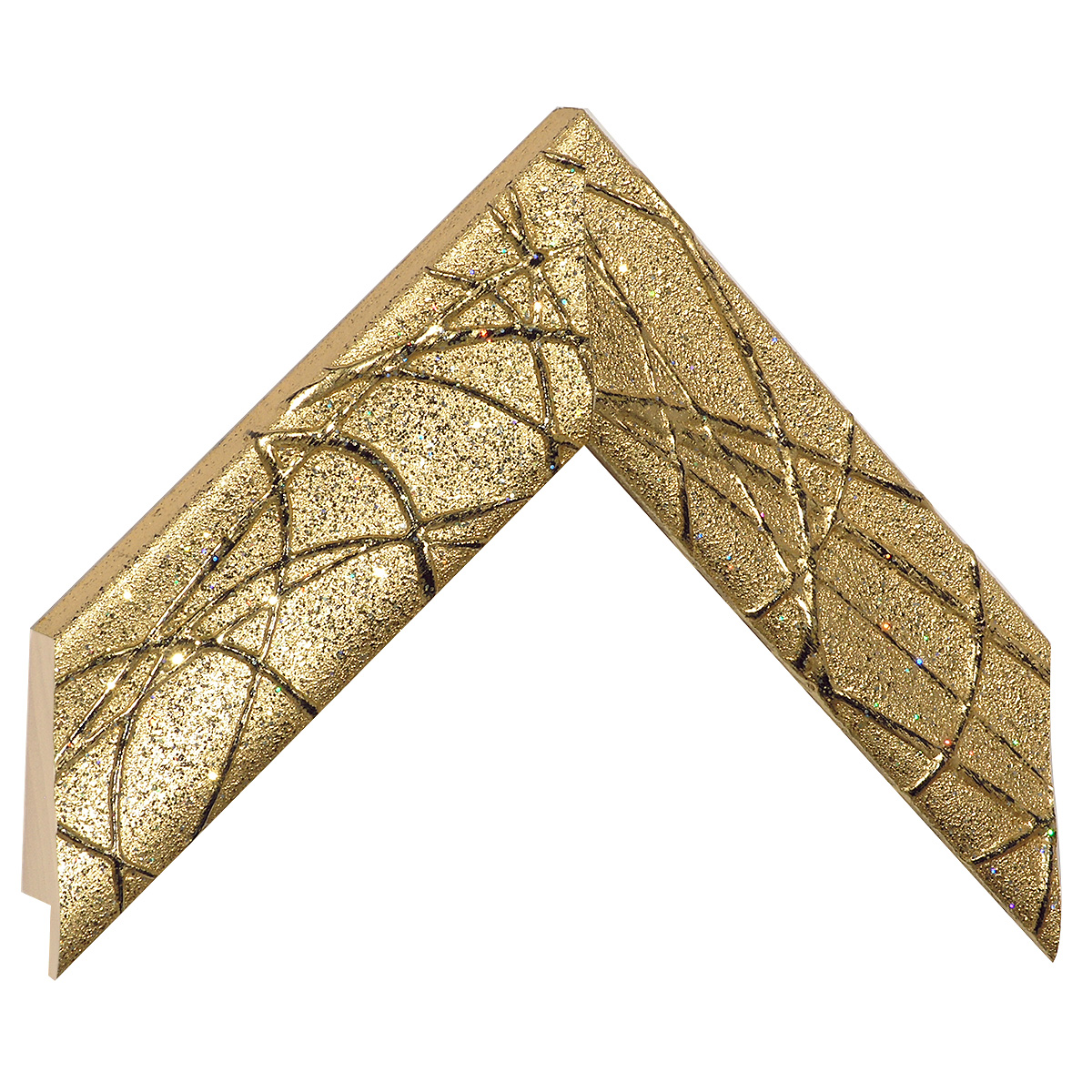 Profil ayous Lăț.47 mm Înălț.30 - auriu, decorațiuni în relief - Mostră