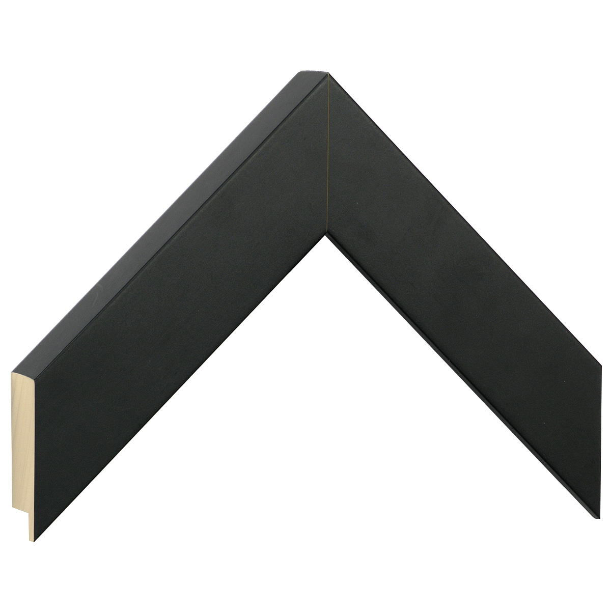 Profil ayous plat Lățime 40 mm Înălțime 32 - negru mat - Mostră