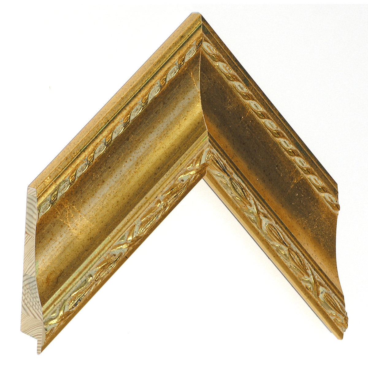 Profil pin lamelar Lăț.68 mm Înălț.35 - auriu cu frize în relief - Mostră