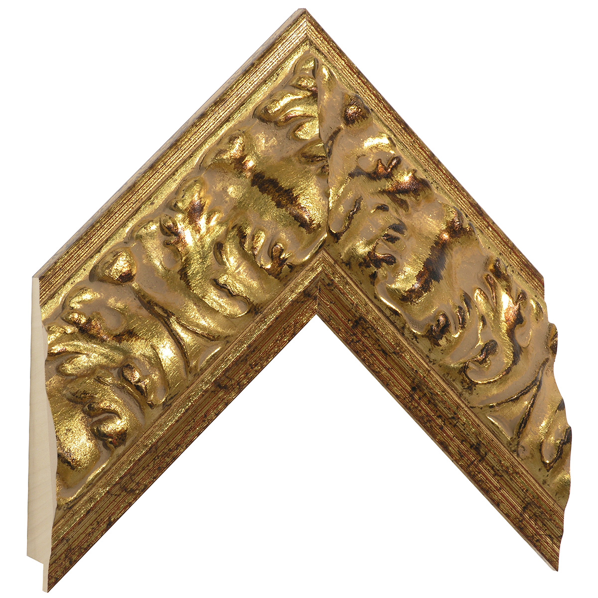 Profil ayous Lăț.85 mm Înălț.45 - auriu, decorațiuni în relief - Mostră