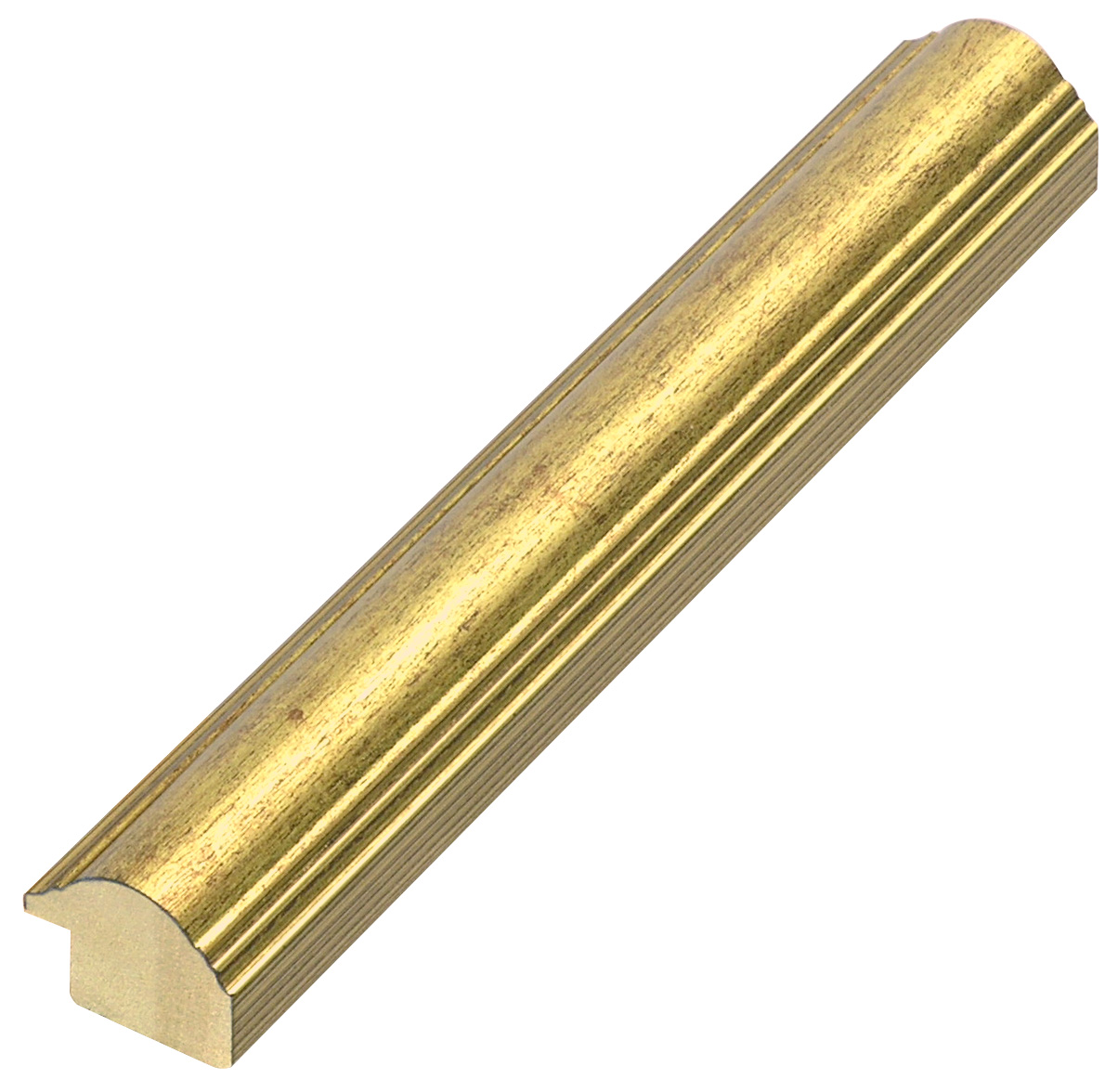 Profil pin îmbinat Lățime 25 mm Înălț.19 - forma rotunjită - auriu