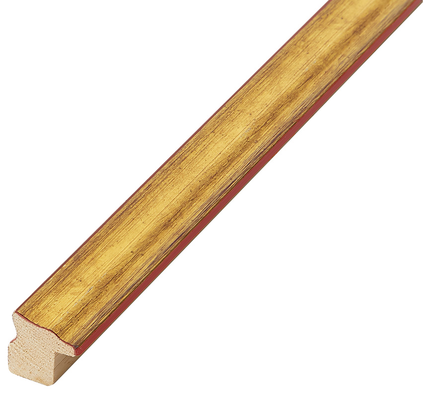 Profil pin îmbinat Lățime16 mm Înălțime 16 - auriu