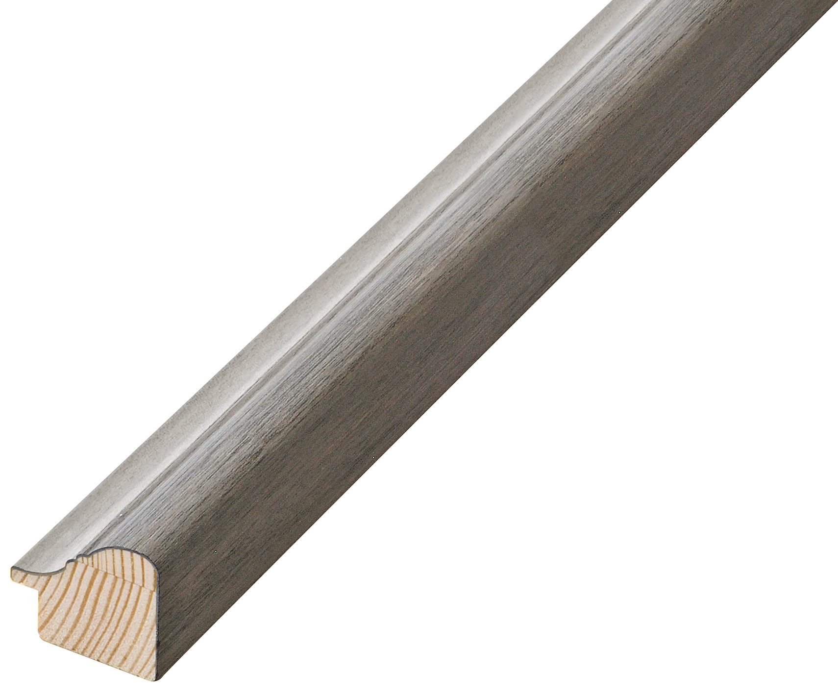 Profil brad îmbinat - Lățime 30mm Înălțime 27 - Perla, bandă argintie