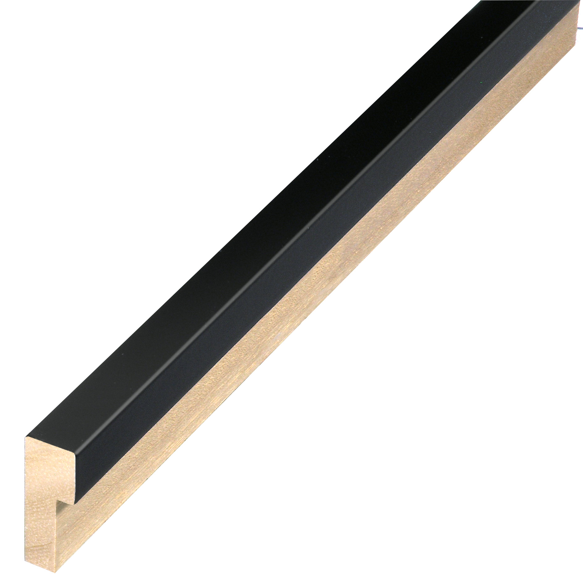 Profil ayous plat Lățime 15 mm Înălțime 40 - negru mat