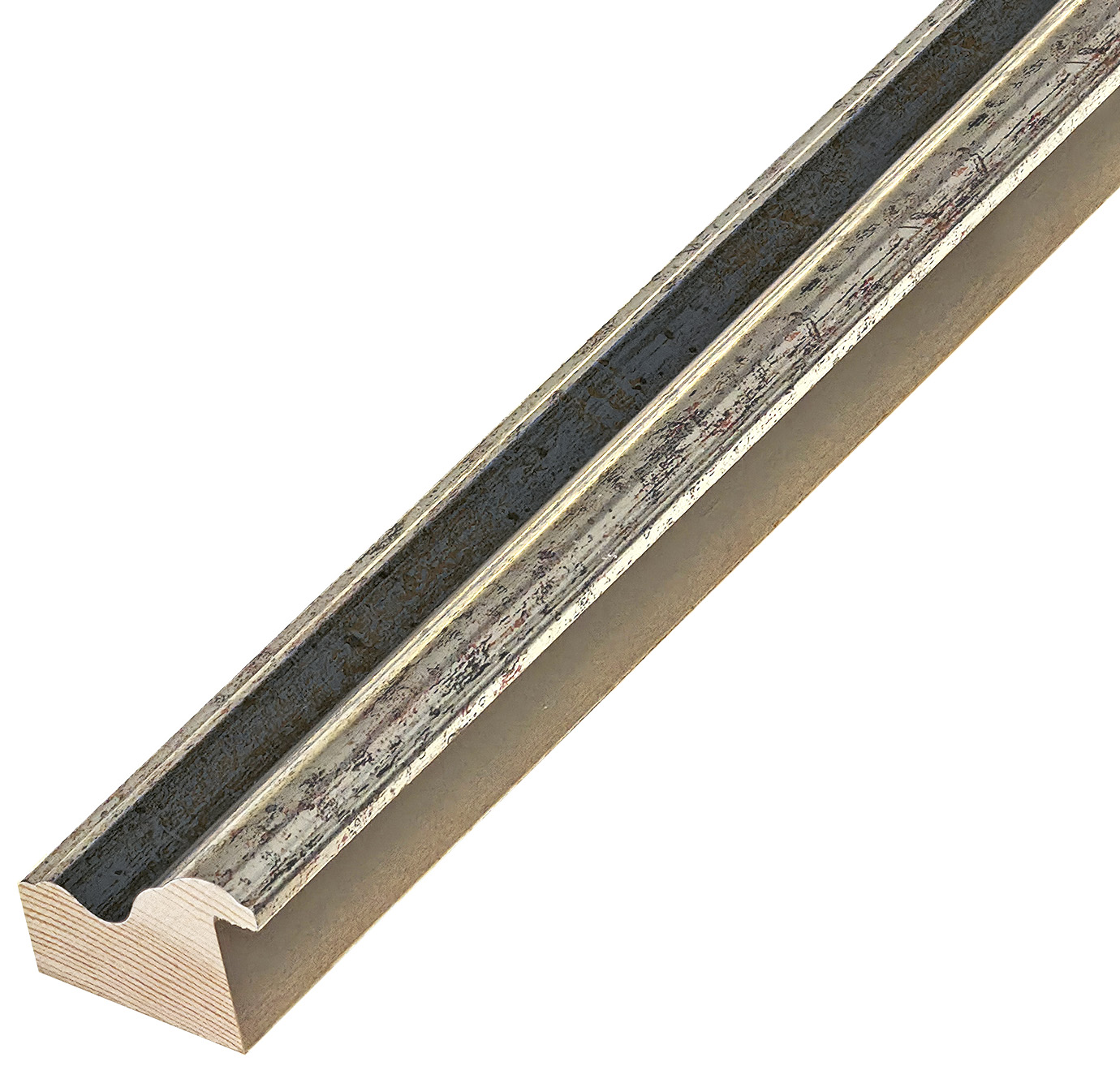 Profil în pin îmbinat - Lățime 45mm Înălțime 32 - Argintiu