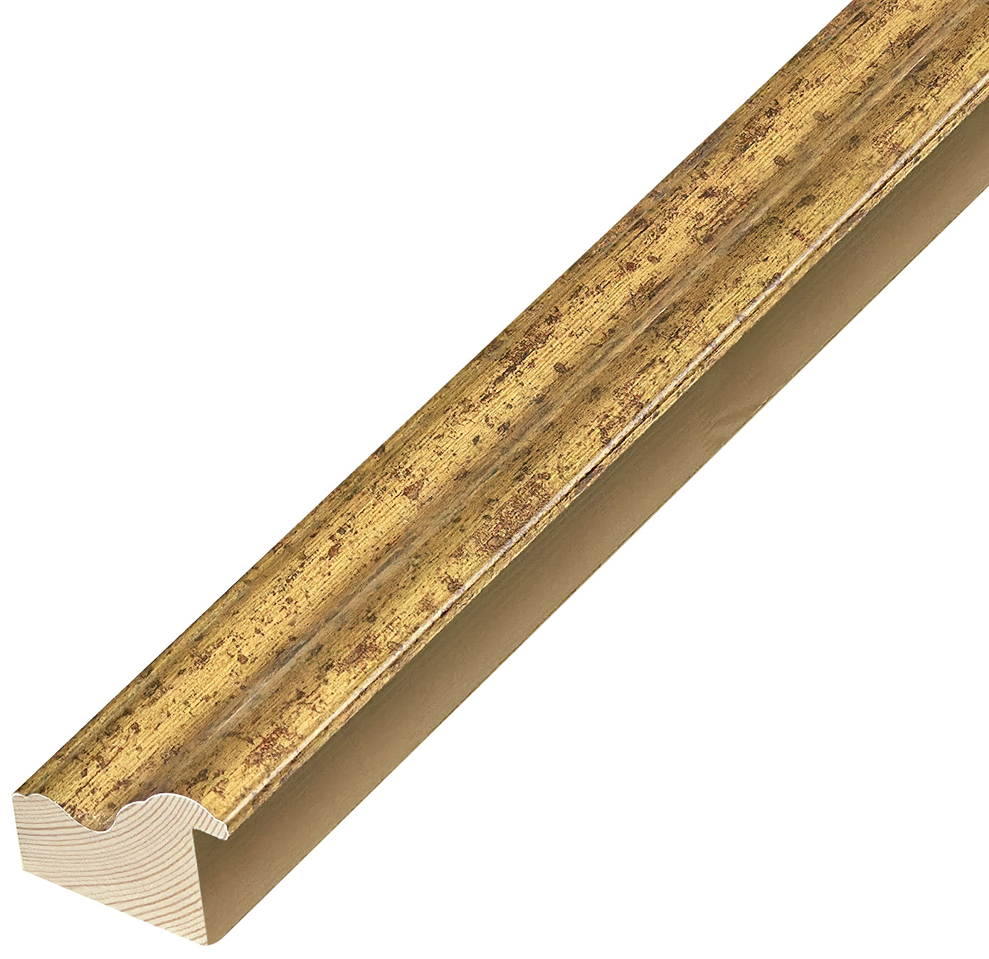 Profil în pin îmbinat - Lățime 45mm Înălțime 32 - Auriu